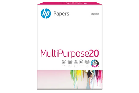 HP MultiPurpose 20TM Printer Paper, 8.5 x 11in (216 x 279 mm), 500 sheets - White
