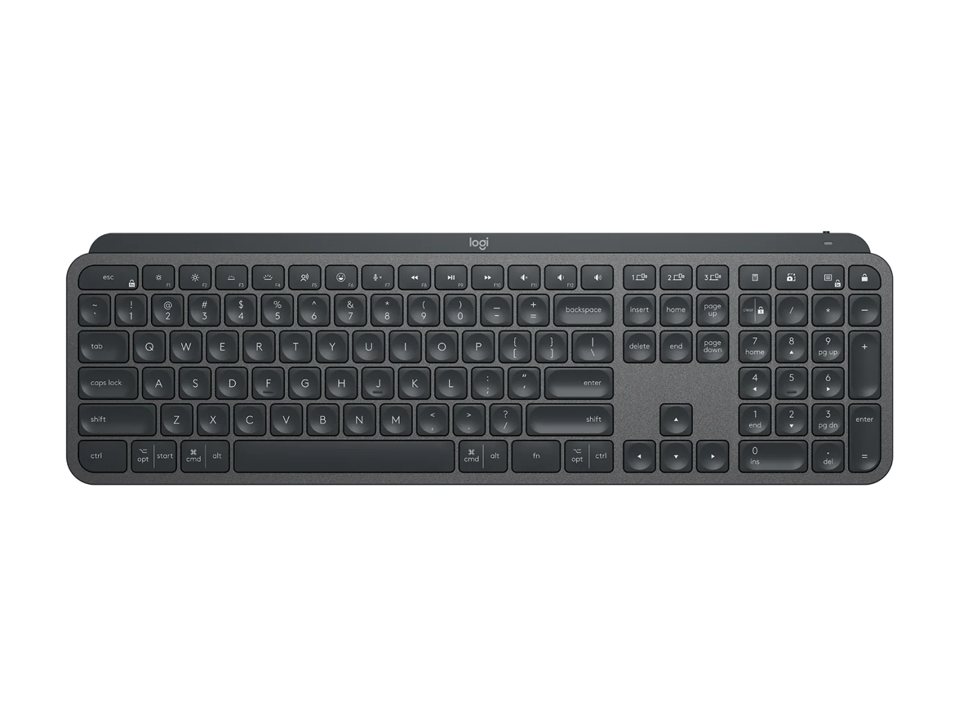 Logitech MX Keys For Business Full-size Wireless Keyboard for PC and Mac with Smart Illumination Keys - Graphite