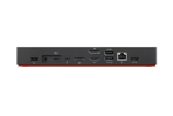 Lenovo ThinkPad Universal Thunderbolt 4 Docking Station - Black and Red