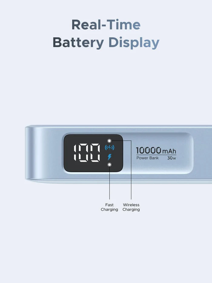 UGREEN MagFlow Magnetic Wireless Power Bank (10000mAh, Qi2 25W, MagSafe-compatible)
