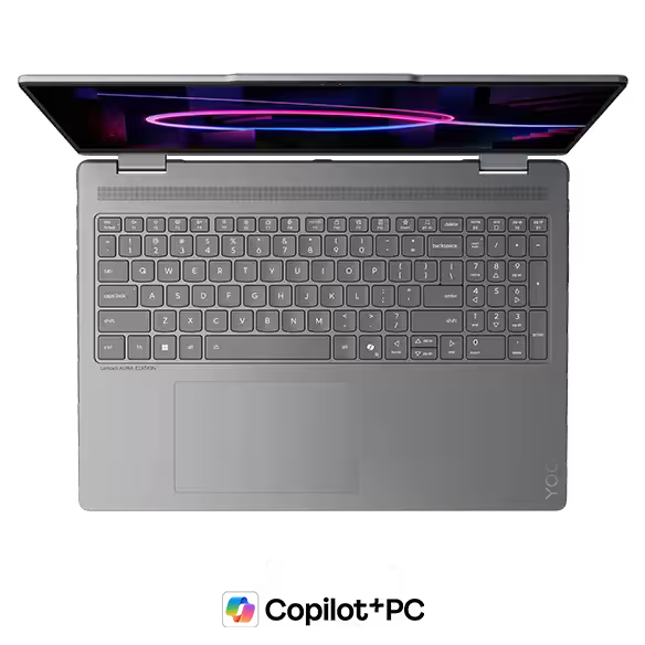 2026 LATEST MODEL | Lenovo Yoga 7i 2-in-1 Aura Edition (16" Intel) Laptop - Luna Grey