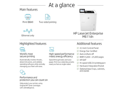 HP LaserJet Enterprise M611dn
