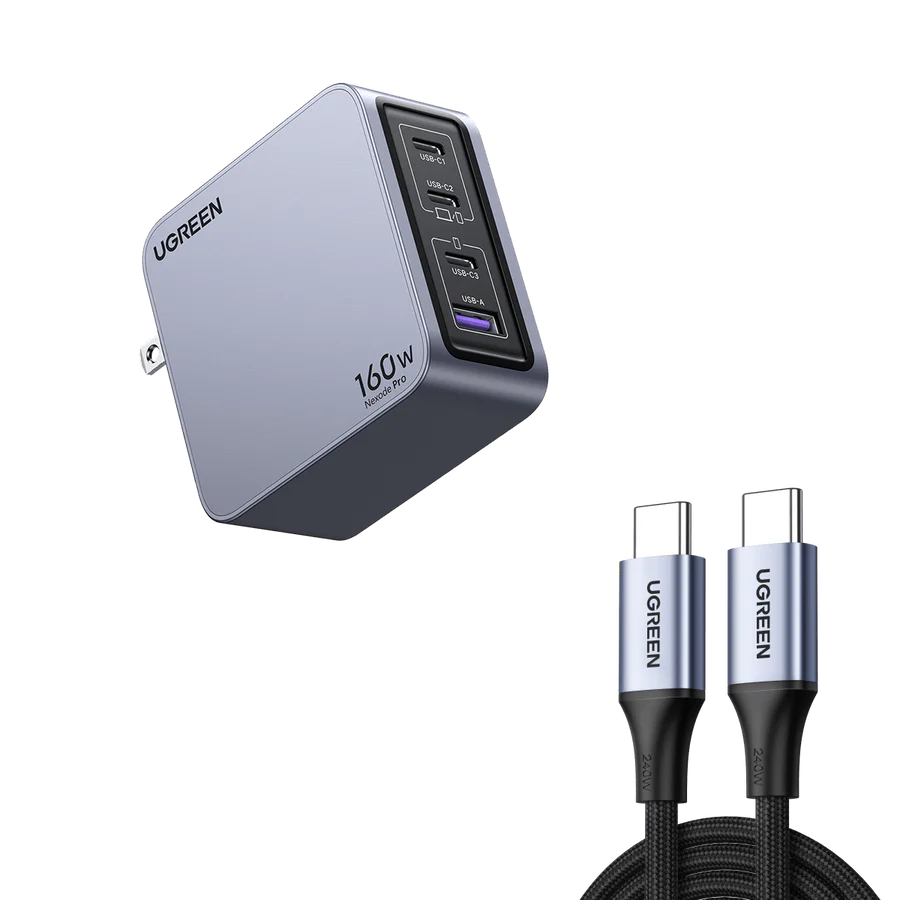 UGREEN Nexode Pro 160W 4-Port GaN Fast iPhone | Android Charger