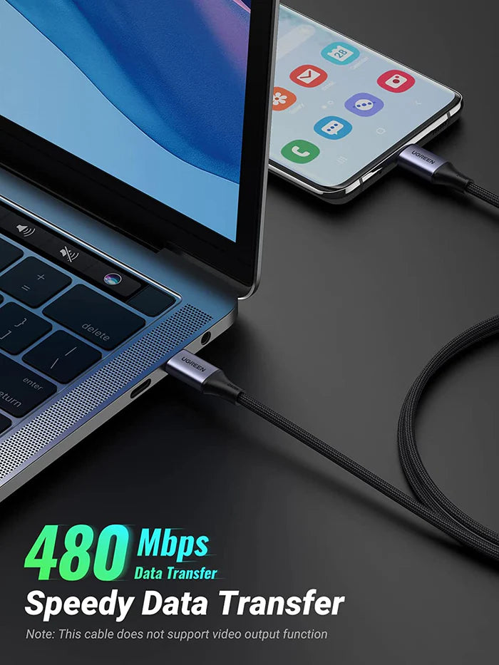 UGREEN 240W PD3.1 USB C to USB C Nylon Braided Cable - 6.6FT