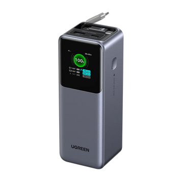 UGREEN Nexode Power Bank 20000mAh 165W with Retractable USB-C Cable