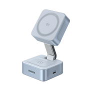 UGREEN MagFlow 2-in-1 Magnetic Wireless Charger (Qi2 25W, MagSafe-Compatible)
