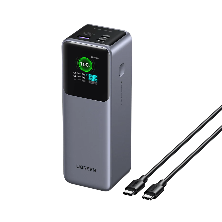 UGREEN Nexode Power Bank 25000mAh 200W with Smart Digital Display