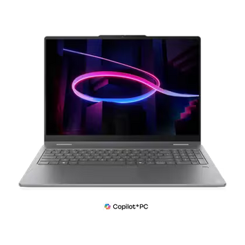 NEW 2026 LATEST MODEL | Lenovo Yoga 7i 2-in-1 Aura Edition (16" Intel) Laptop - Luna Grey