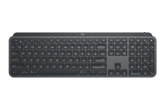 Logitech MX Keys For Business Full-size Wireless Keyboard for PC and Mac with Smart Illumination Keys - Graphite