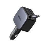 UGREEN Nexode Car Charger 60W with Retractable USB-C Cable