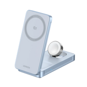UGREEN MagFlow 3-in-1 Magnetic Wireless Charger (Qi2 25W, MagSafe-Compatible)