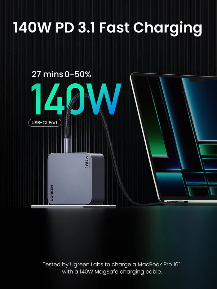 UGREEN Nexode Pro 160W 4-Port GaN Fast iPhone | Android Charger