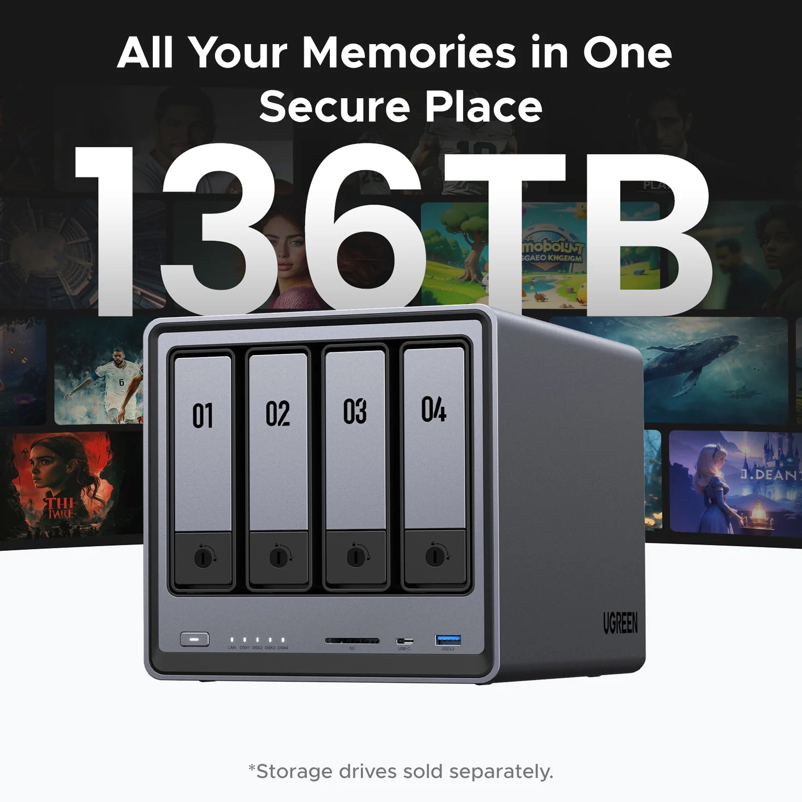 UGREEN NASync DXP4800 | 4 - Bay NAS