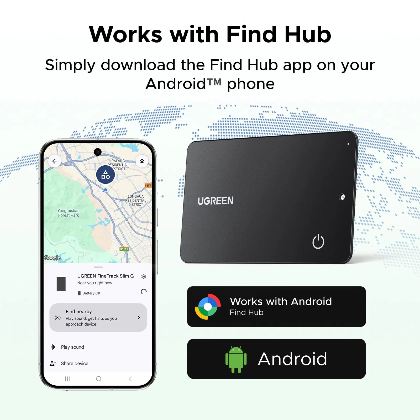 UGREEN FineTrack Slim G Smart Finder | Android Only