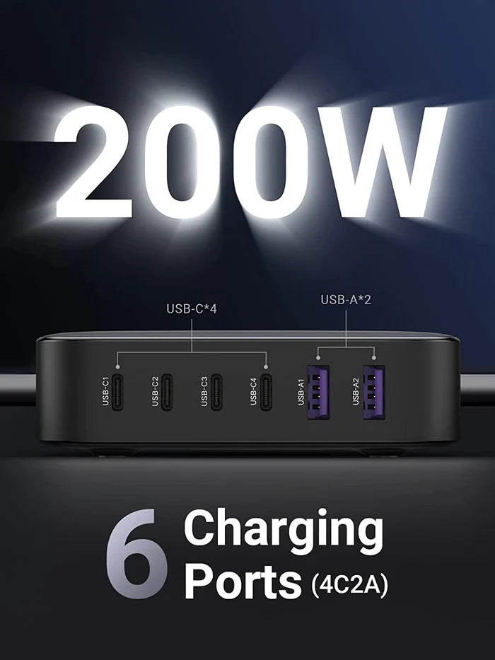 UGREEN Nexode 200W 6-Port Charger
