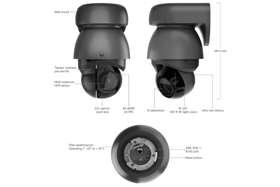 UniFi G4 PTZ Security Camera