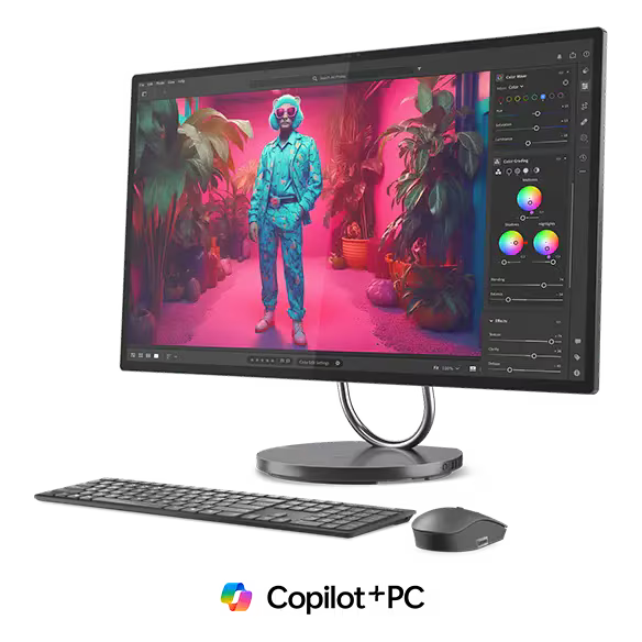 2026 LATEST MODEL | Lenovo Yoga 32i (32” Intel) All in One Desktop - With GeForce RTX 4050 Graphics - Storm Grey