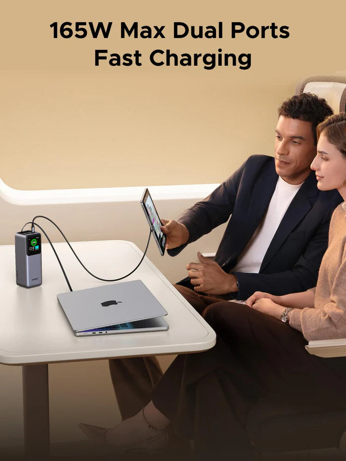 UGREEN Nexode Power Bank 20000mAh 165W with Retractable USB-C Cable