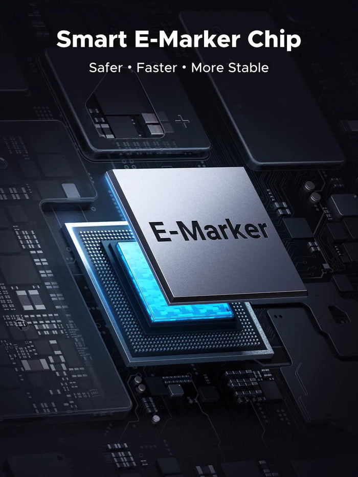 UGEEN Nylon Braided USB4 Gen4 240W Thunderbolt 4 | 80 Gbps USB-C to USB-C Cable