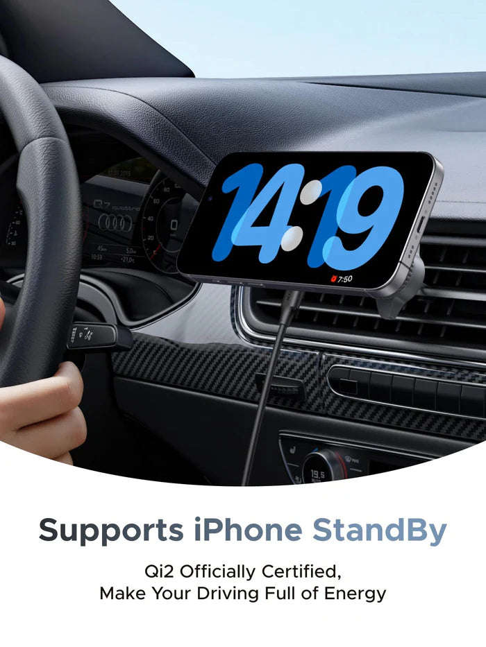 UGREEN MagFlow Magnetic Wireless Car Charger 25W (MagSafe compatible)