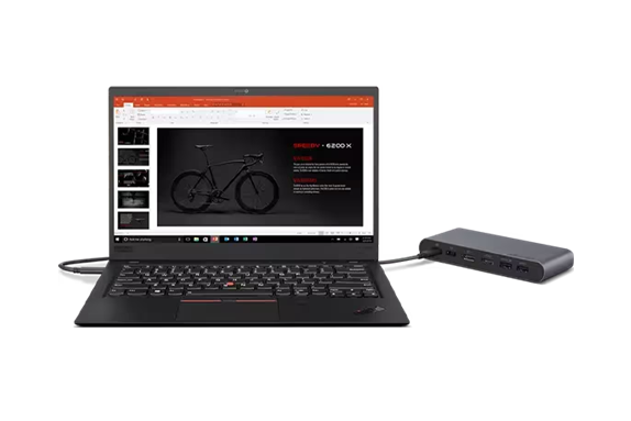 Lenovo USB-C Universal Business Docking Station (Supports 2 Monitors) - Storm Grey