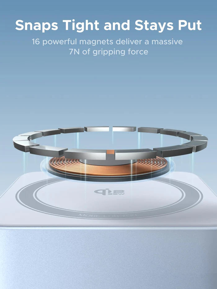 UGREEN MagFlow 2-in-1 Magnetic Wireless Charger (Qi2 25W, MagSafe-Compatible)