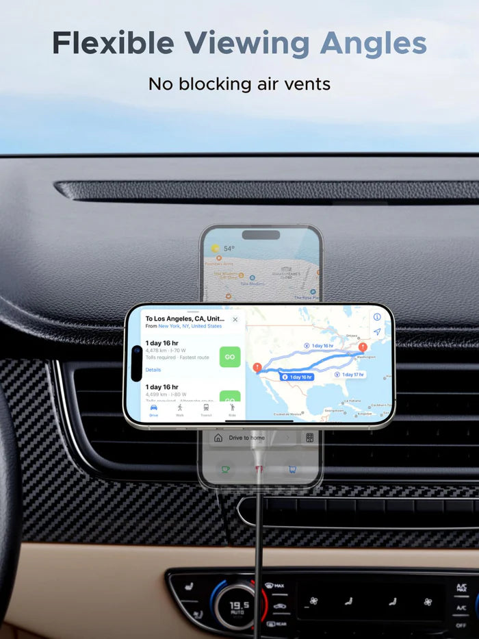 UGREEN MagFlow Magnetic Wireless Car Charger 25W (MagSafe compatible)