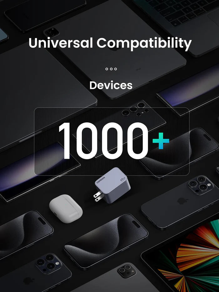 UGREEN Nexode Pro 65W 3-Port GaN Fast iPhone | Android Charger