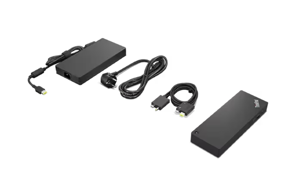 Lenovo ThinkPad Thunderbolt 4 Workstation Docking Station - Black and Red