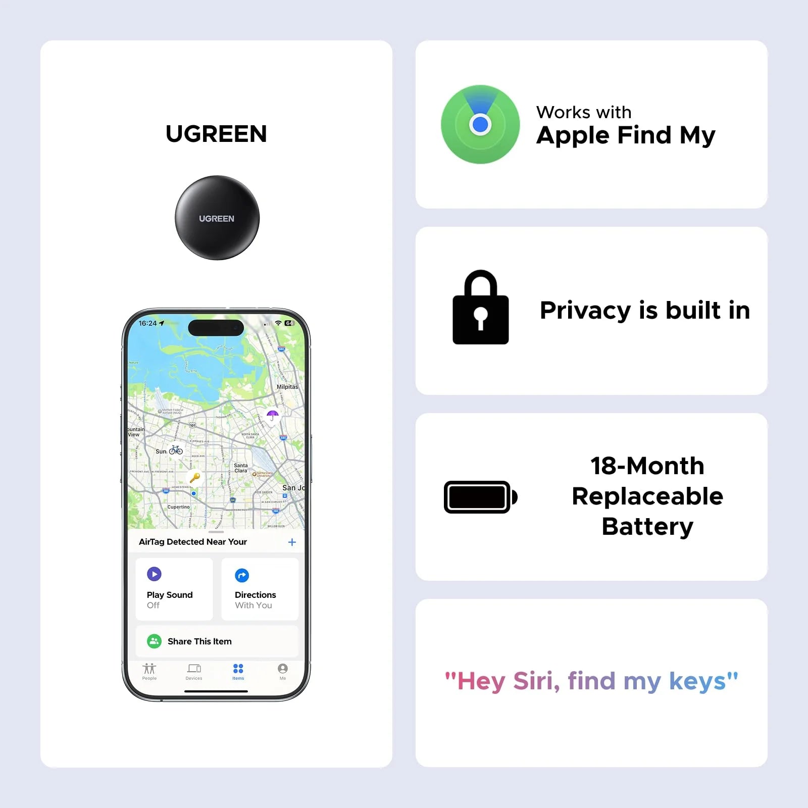 UGREEN FineTrack Mini Smart Finder | IOS Only