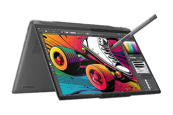 Lenovo Yoga 7i 2-in-1 (14″ Intel) Touchscreen Laptop - Luna Grey