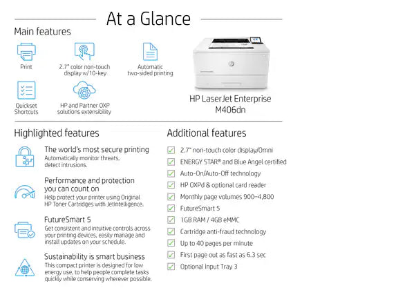HP LaserJet Enterprise M406dn