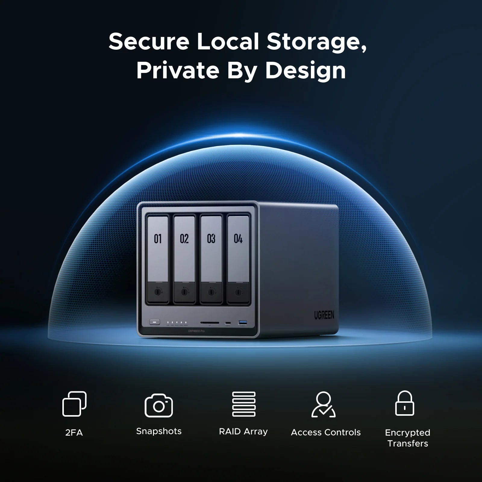 UGREEN NASync DXP4800 Pro | 4 - Bay NAS, (ETD: May 11th, 2026)