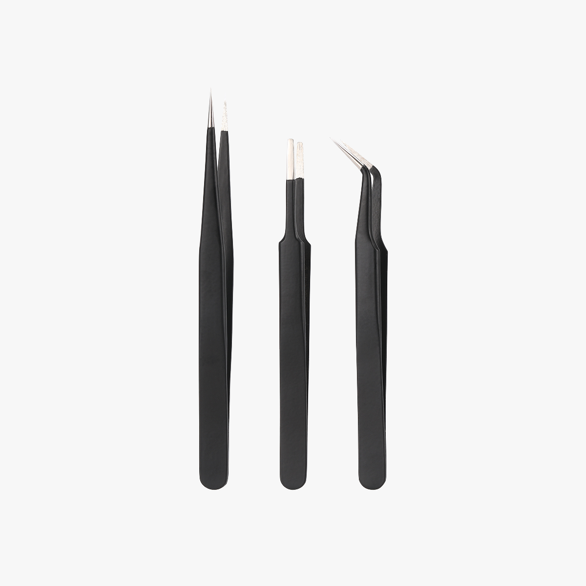 Maker's Supply ESD Stainless Steel Tweezers Set